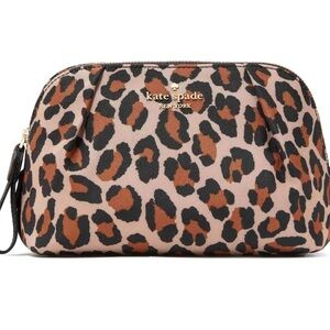 Kate Spade Leopard Print Cosmetic Bag